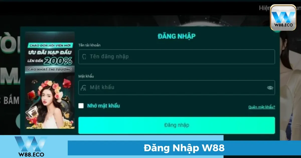 Đăng Nhập W88 - Cổng Cá Cược Đẳng Cấp Chỉ Một Chạm Tay 1 Cách đăng nhập W88 nhanh chóng